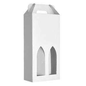 Gaveæske, hvid, 2 fl.