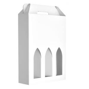 Gaveæske, hvid, 3 fl.