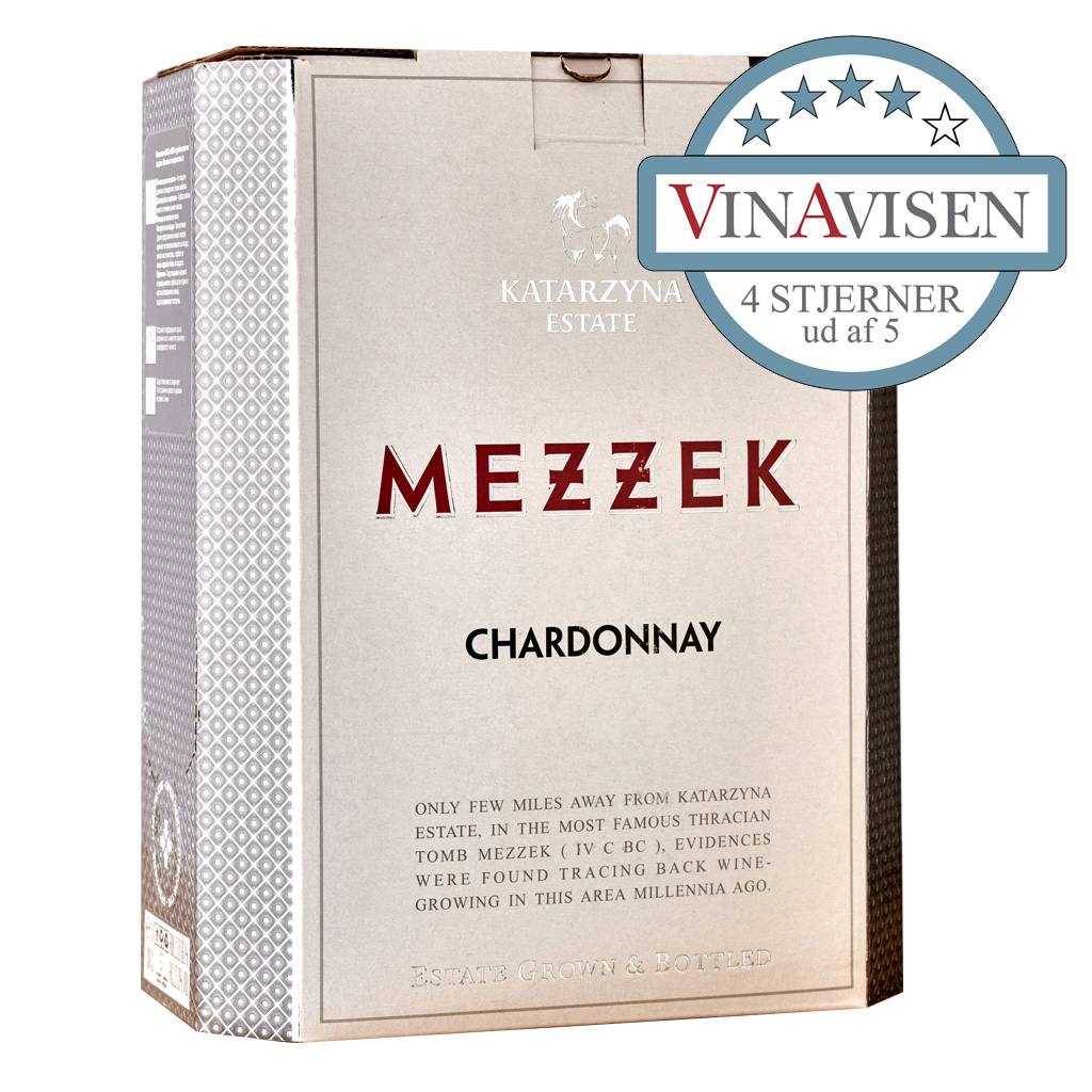 2024 Mezzek Chardonnay 13% – Vidunderlig og praktisk Chardonnay. Exceptionel høj kvalitet på box!